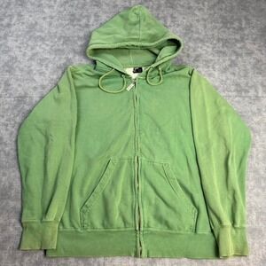 Forever 21 Green Zip Hoodie Size Large